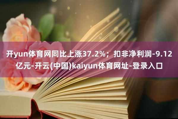 开yun体育网同比上涨37.2%；扣非净利润-9.12亿元-开云(中国)kaiyun体育网址-登录入口