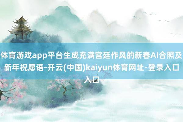 体育游戏app平台生成充满宫廷作风的新春AI合照及新年祝愿语-开云(中国)kaiyun体育网址-登录入口